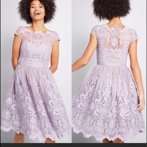 ChiChi London ModCloth dress in lilac Pretty light purple lace very flattering